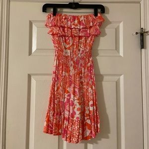 Lilly Pulitzer Quincy Strapless Ruffle Dress